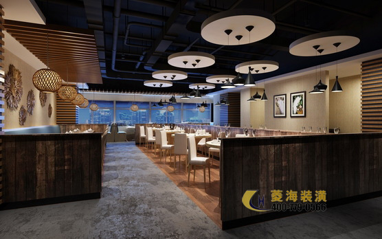東北菜餐廳吊頂設(shè)計(jì)裝修