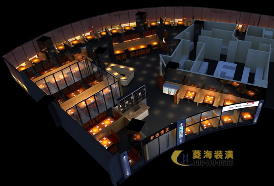 韓國(guó)料理店裝飾設(shè)計(jì)效果圖