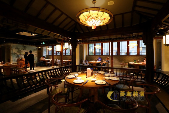 本幫菜飯店就餐區(qū)設(shè)計裝修
