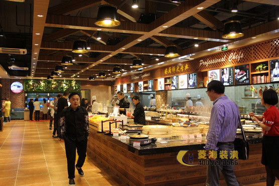 本幫菜飯店隔斷設(shè)計裝修