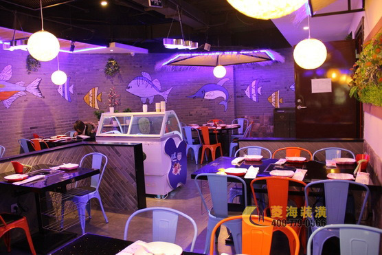 魚火鍋餐廳吊頂設(shè)計(jì)