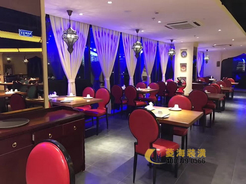 西北菜餐廳大堂設(shè)計(jì)裝修