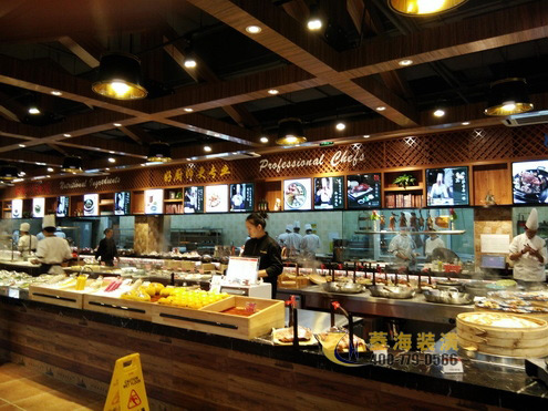 本幫菜飯店明檔設(shè)計裝修