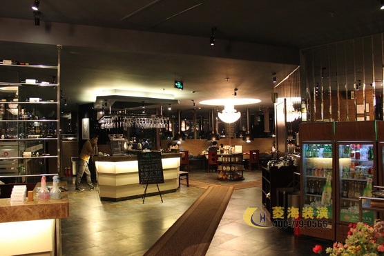 韓國(guó)料理店吧臺(tái)效果圖
